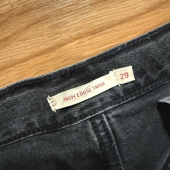 Levi's High Loose Taper Jeans - Faded Black/Grey - 29 - Picture 2 of 5